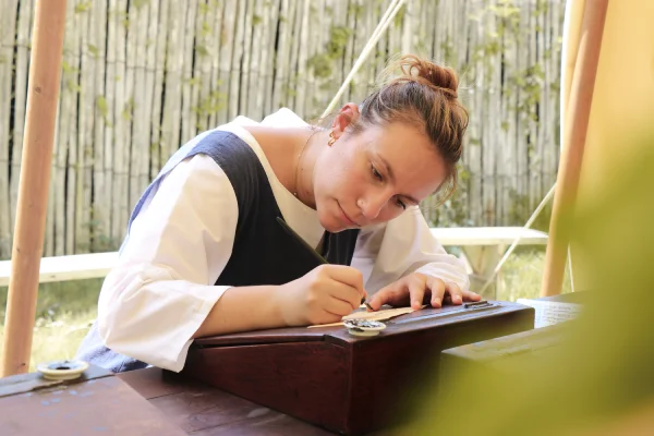 atelier calligraphie château de Talmont